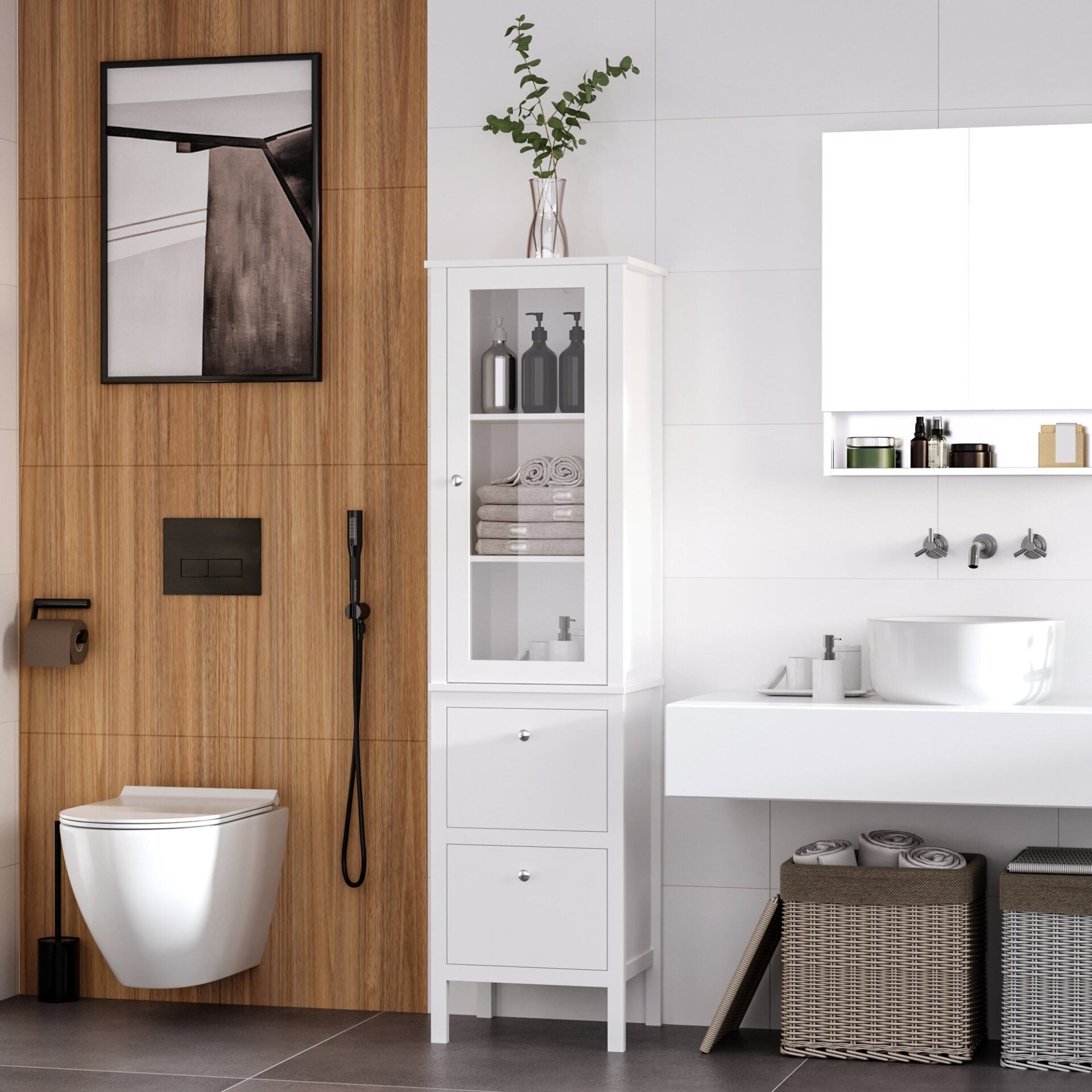 Móvel Blank com Vitrine - Design Rústico - Leva-Me Contigo - Móveis & Decoração