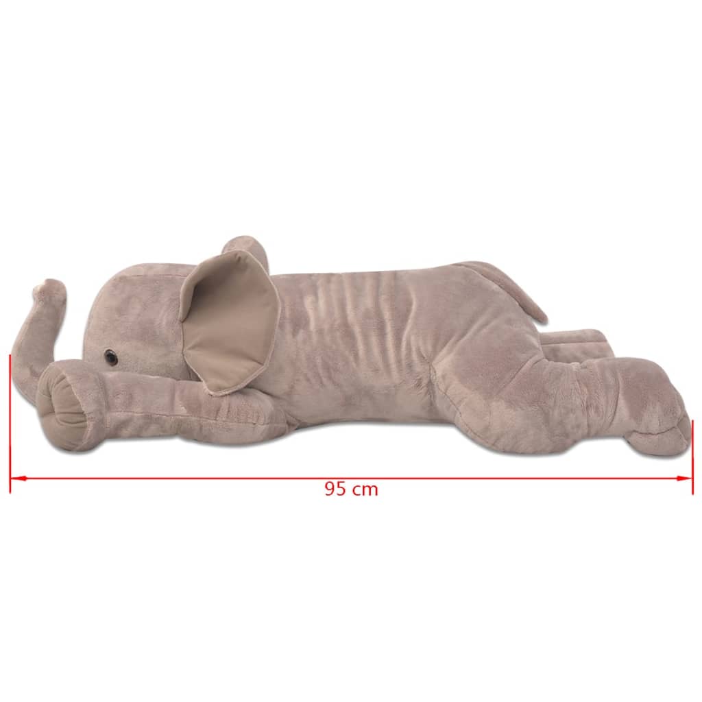 Elefante de brincar em pelúcia XXL 95 cm