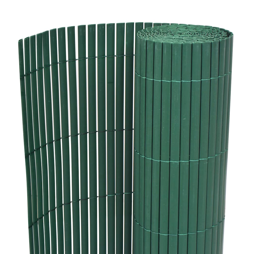 Cerca de jardim dupla face PVC 90x500 cm verde