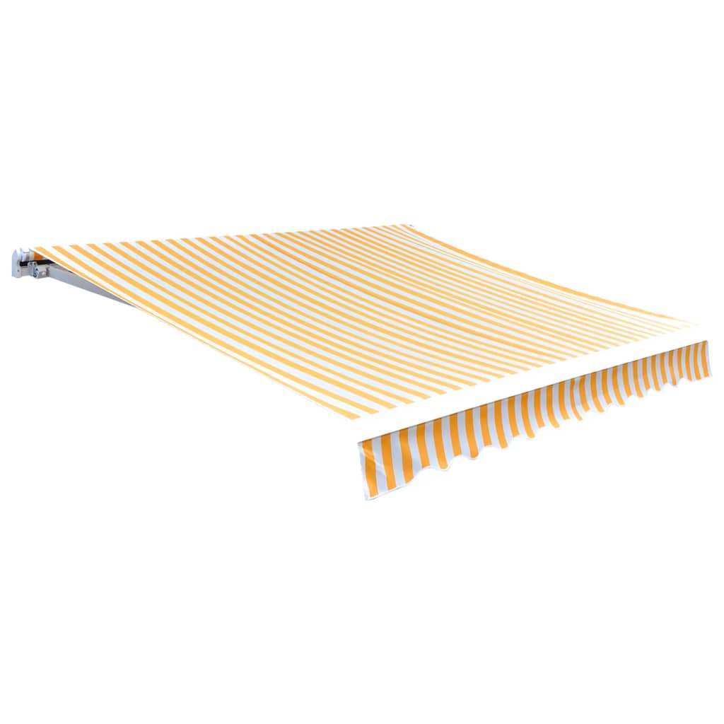 Lona para toldo laranja e branco 500x300 cm