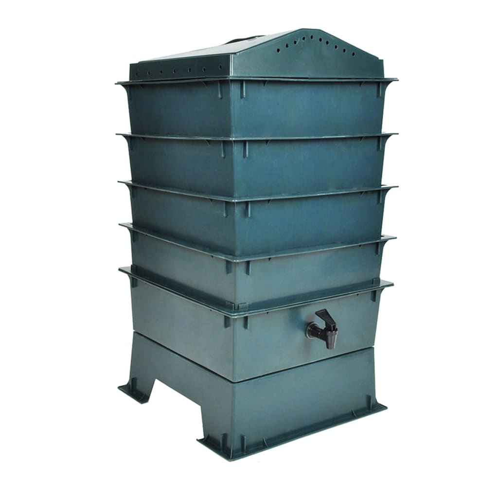 Bandejas para vermicompostagem 4 pcs 42x42x60 cm