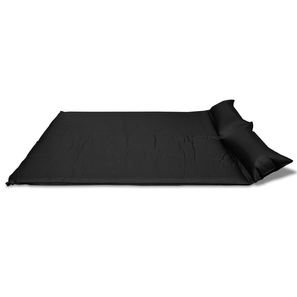 Colchão de dormir autoinsuflável 190x130x5 cm (duplo) preto