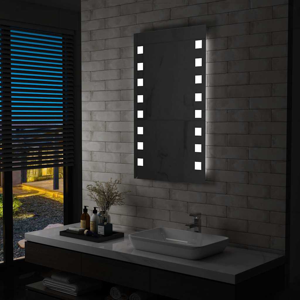 Espelho de parede LED para casa de banho 60x100 cm