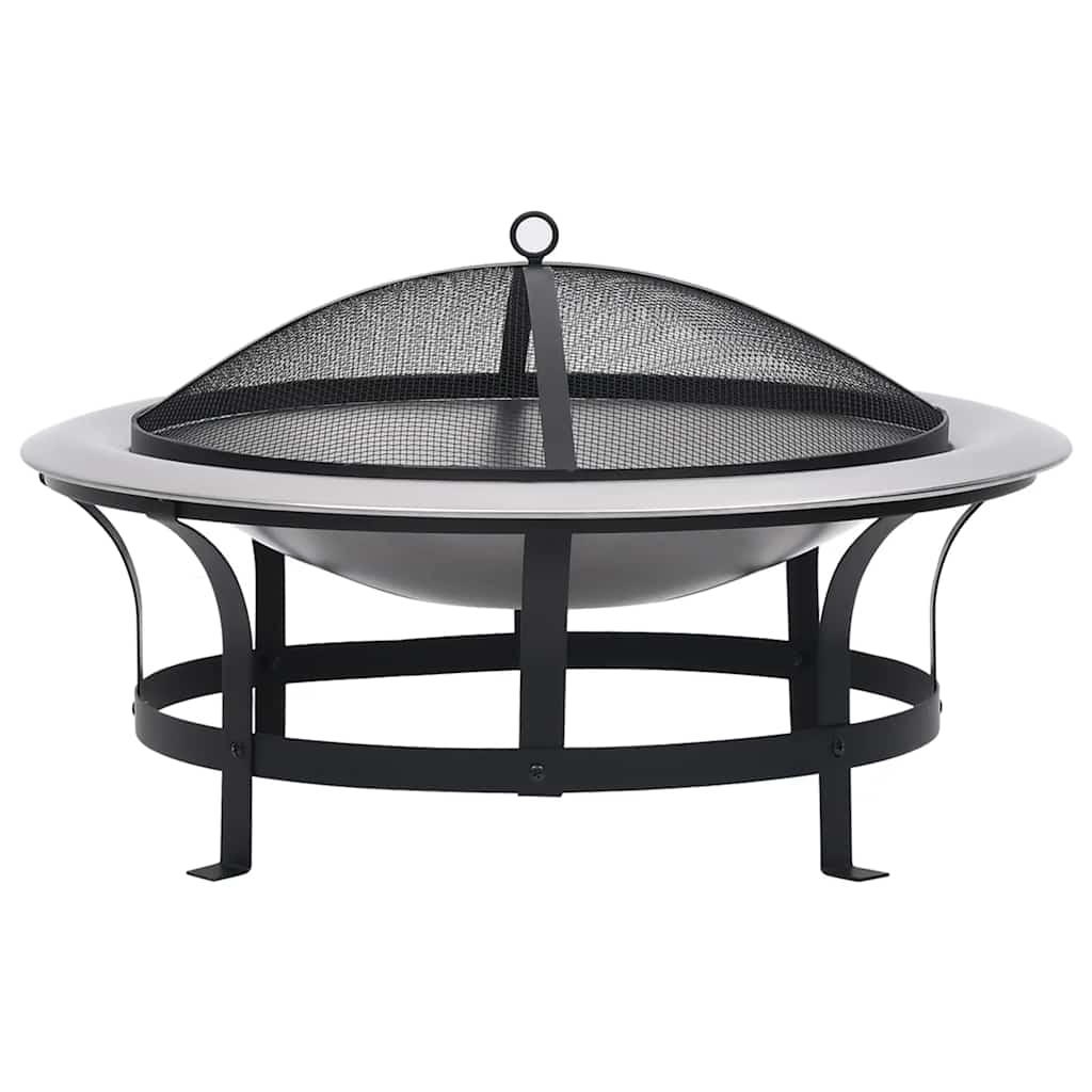 Braseira de exterior com grelha aço inoxidável 76 cm