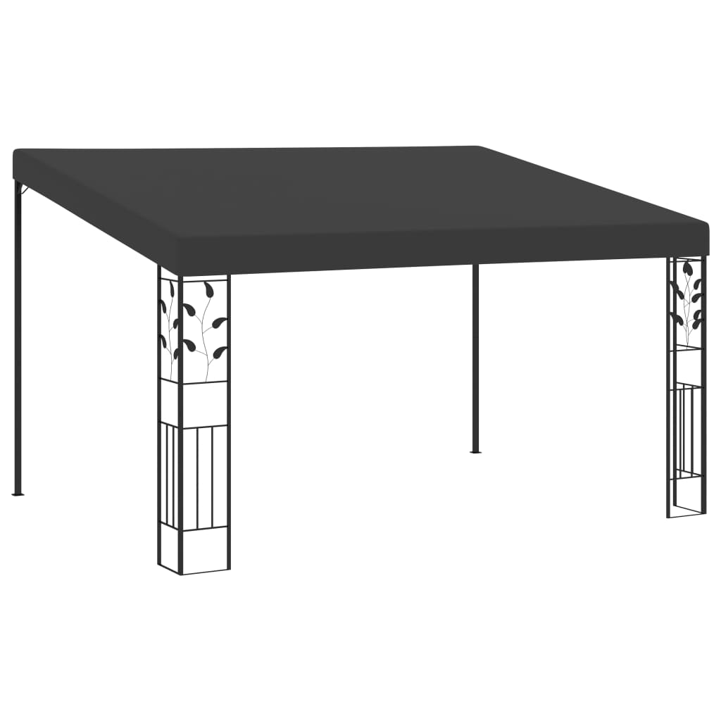 Gazebo de parede 4x3x2,5 m antracite