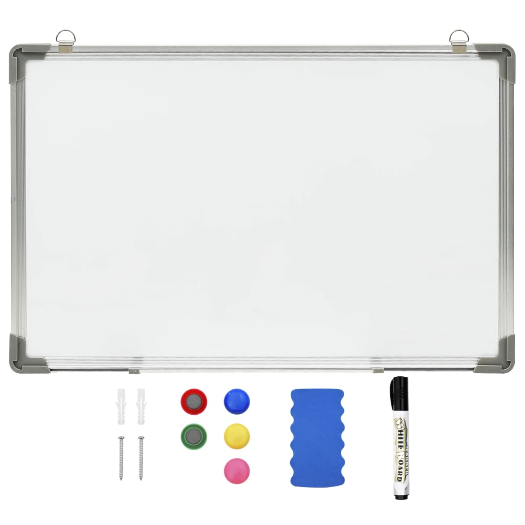 Quadro de escrita magnético 50x35 cm aço branco