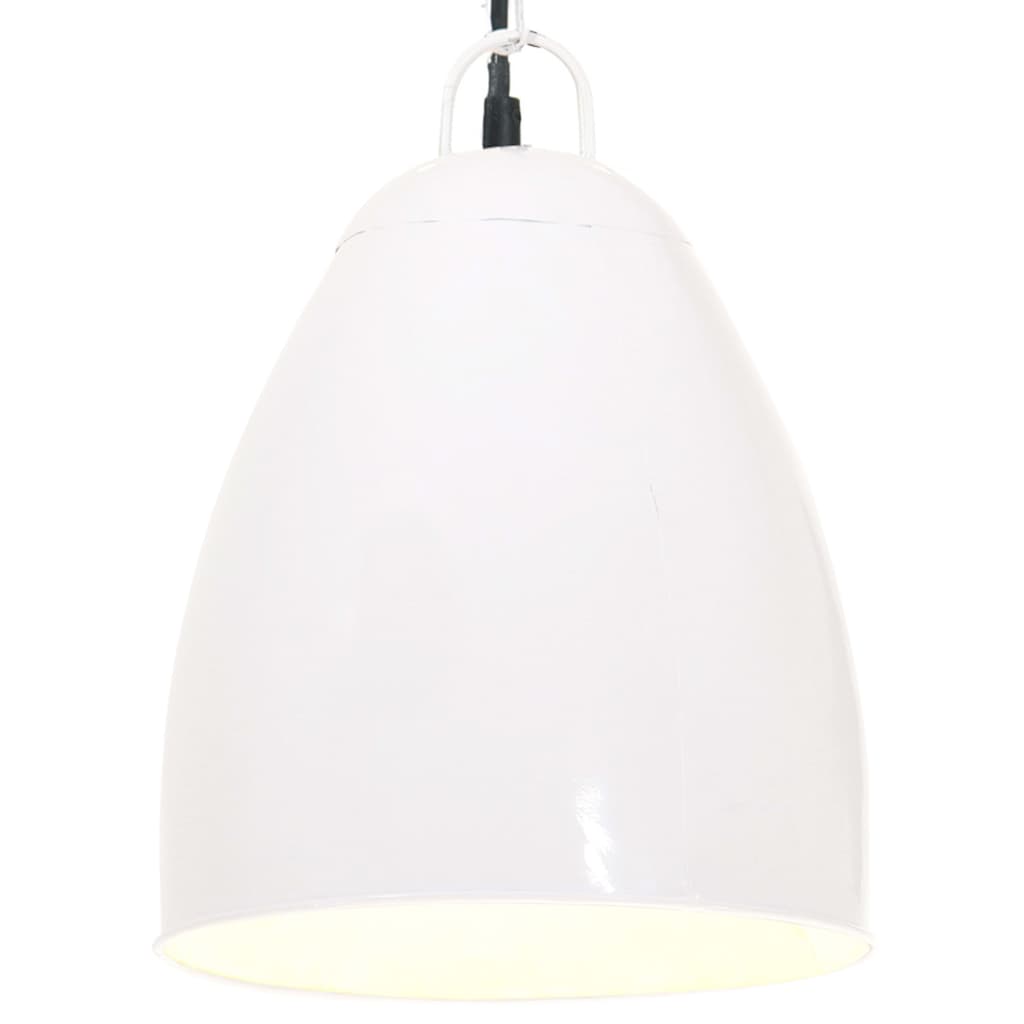 Candeeiro teto industrial redondo 25 W 32 cm E27 branco
