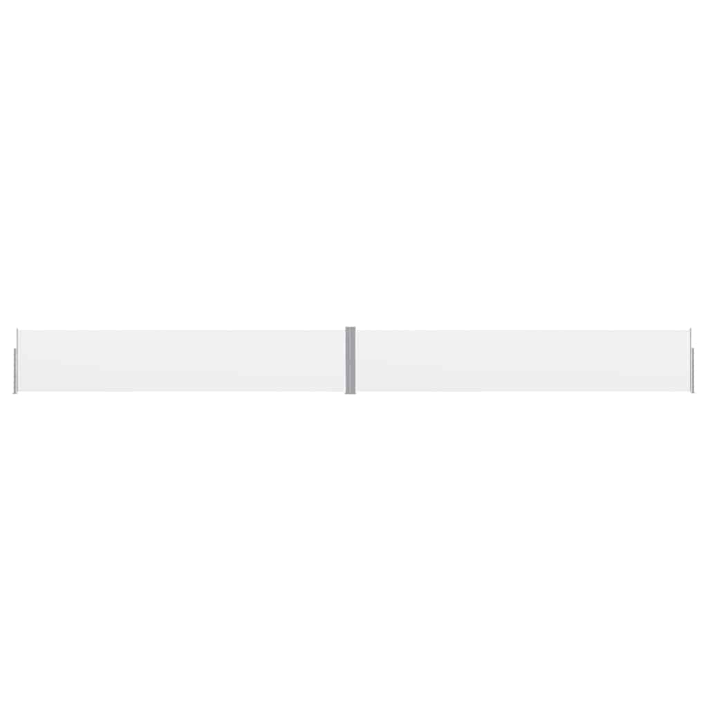 Toldo lateral retrátil para pátio 140x1200 cm creme
