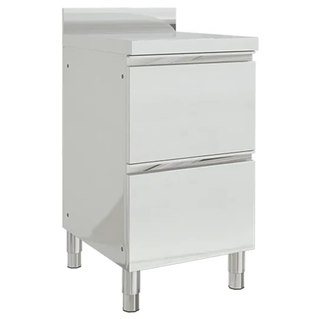 Armário de cozinha comercial com 2 gavetas 50x60x96 cm