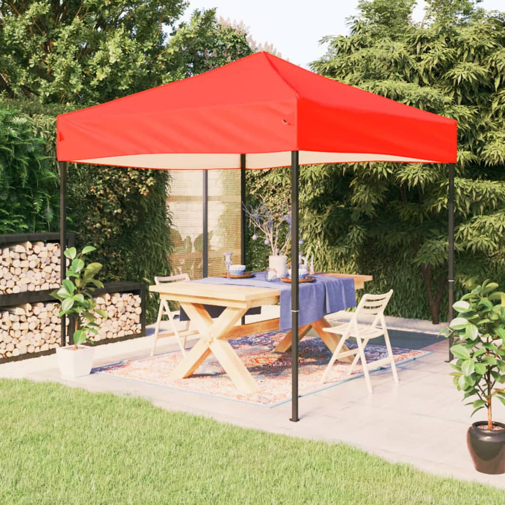 Tenda para festas dobrável 2x2 m vermelho