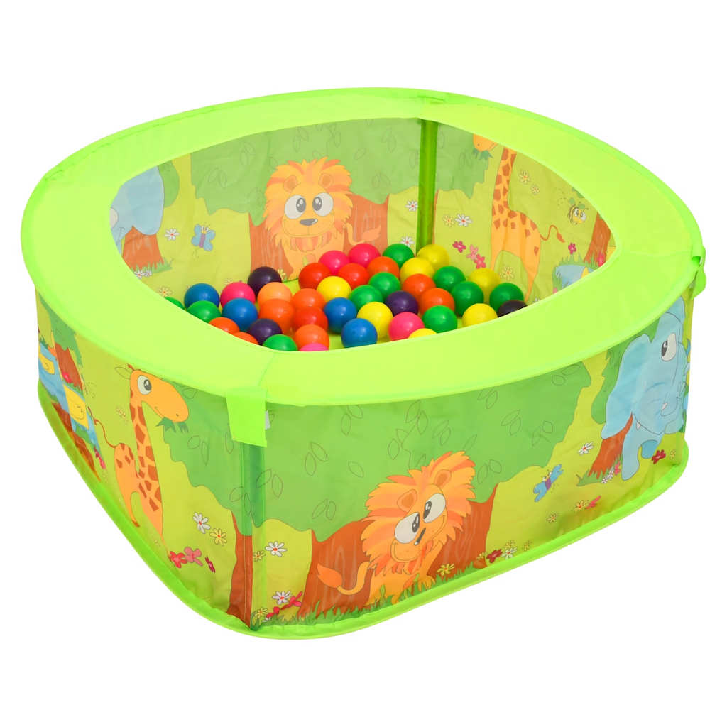 Piscina de bolas com 300 bolas para crianças 75x75x32 cm