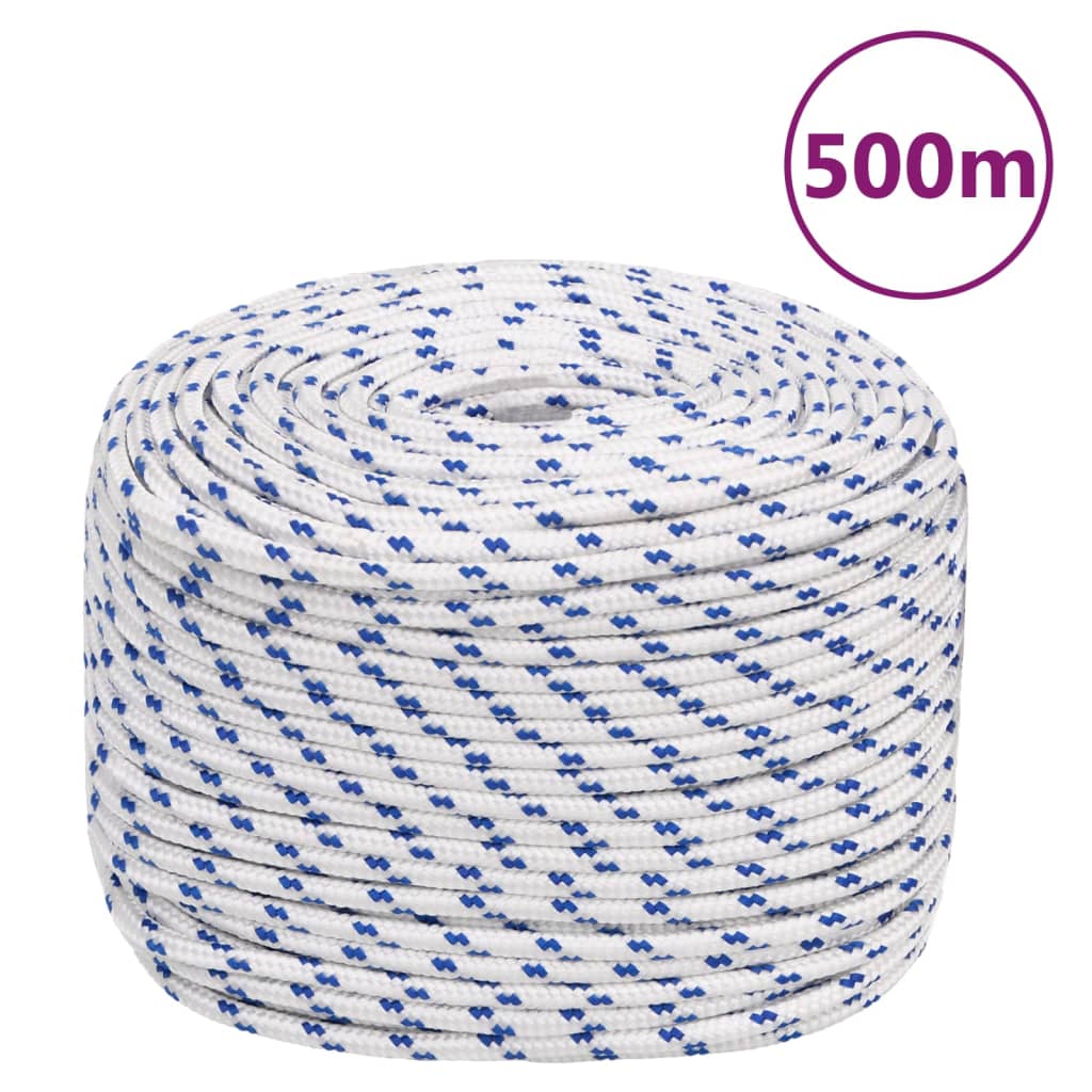 Corda de barco 10 mm 500 m polipropileno branco