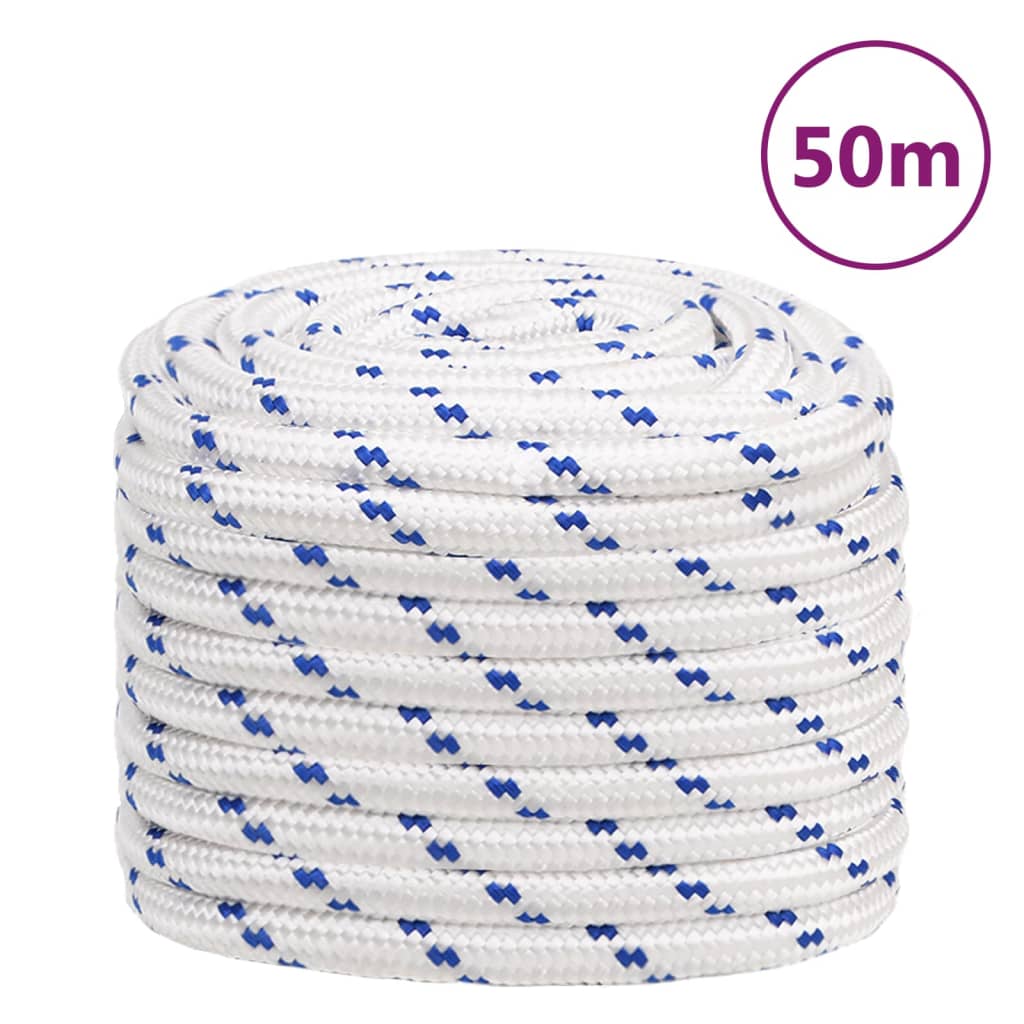 Corda de barco 20 mm 50 m polipropileno branco