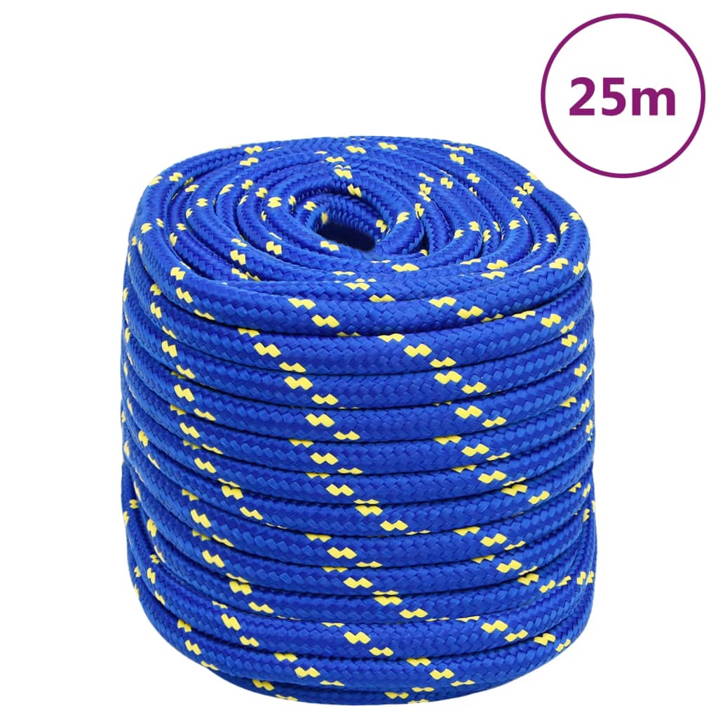 Corda de barco 18 mm 25 m polipropileno azul