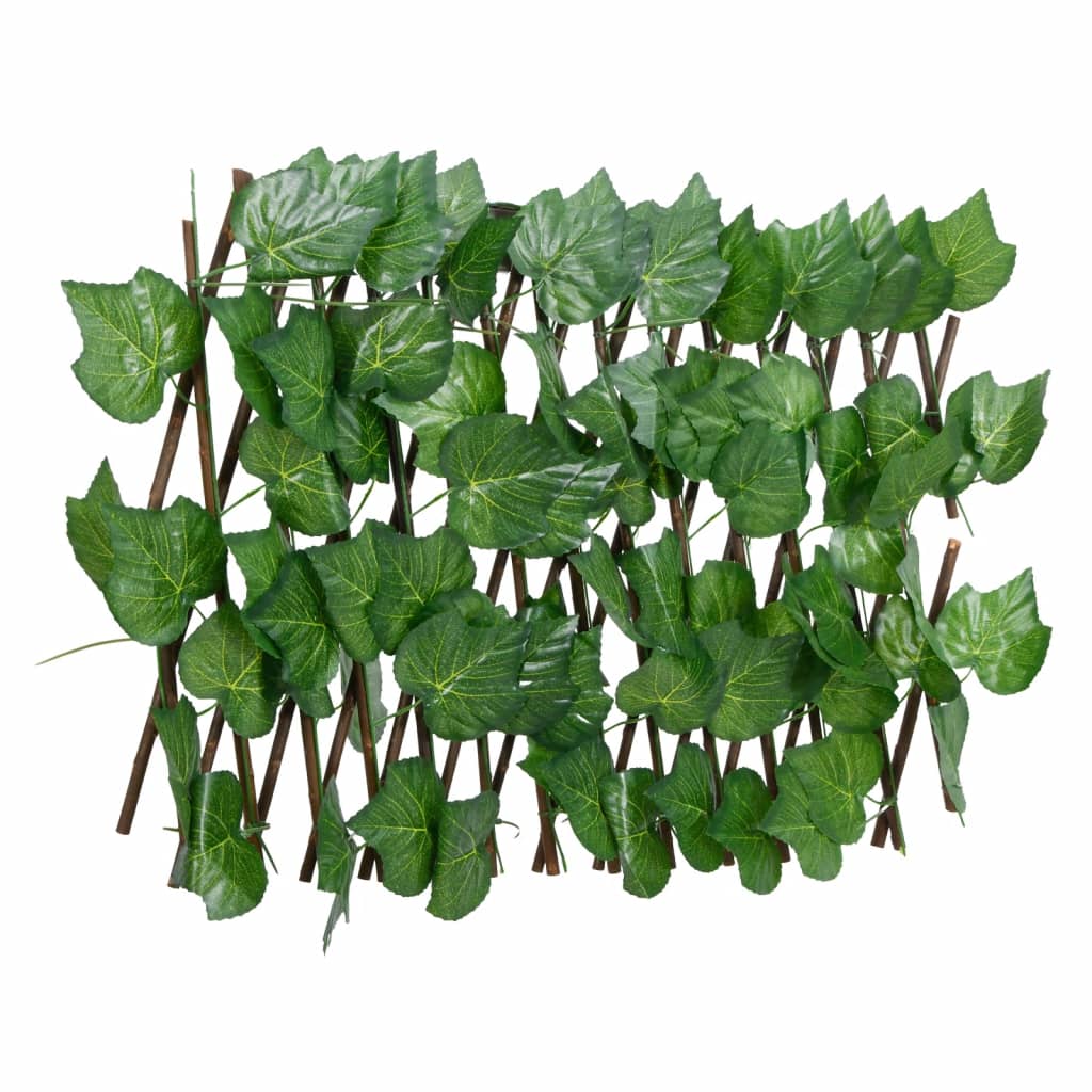 Treliça de videira artificial extensível 180x20 cm verde