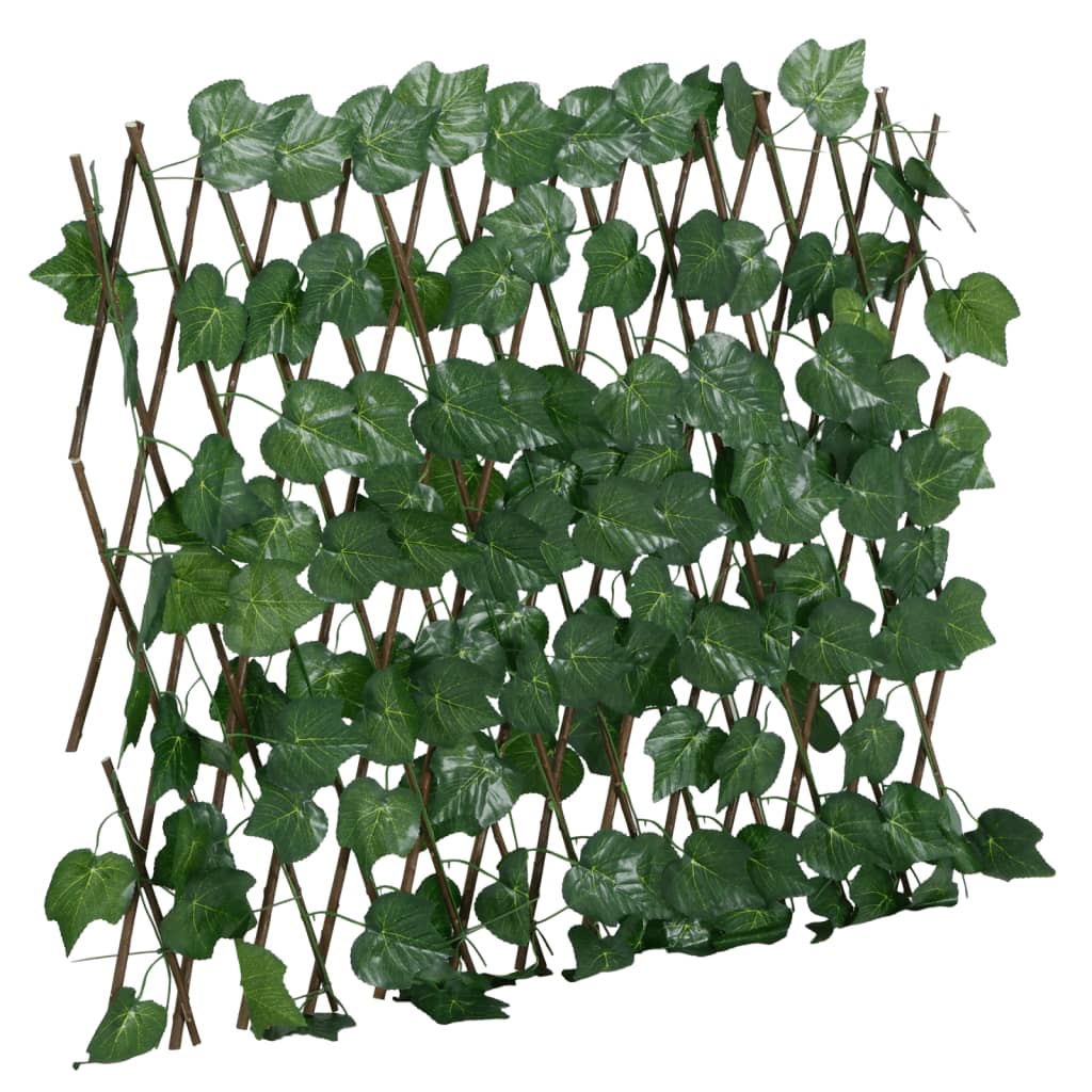 Treliça de videira artificial extensível 190x60 cm verde