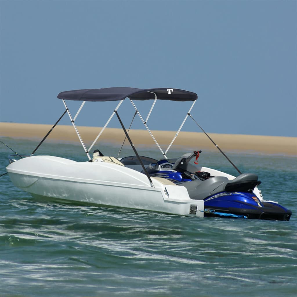 Toldo 3 arcos Bimini paredes malha laterais 183x(137-152)x137cm