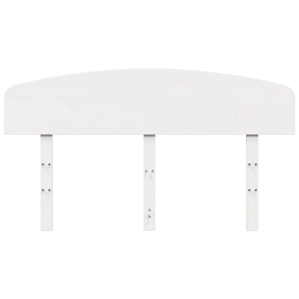 Cabeceira 150 cm madeira de pinho maciça branco