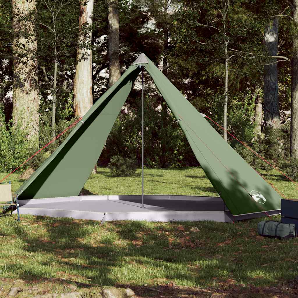 Tenda familiar tipi para 8 pessoas impermeável verde