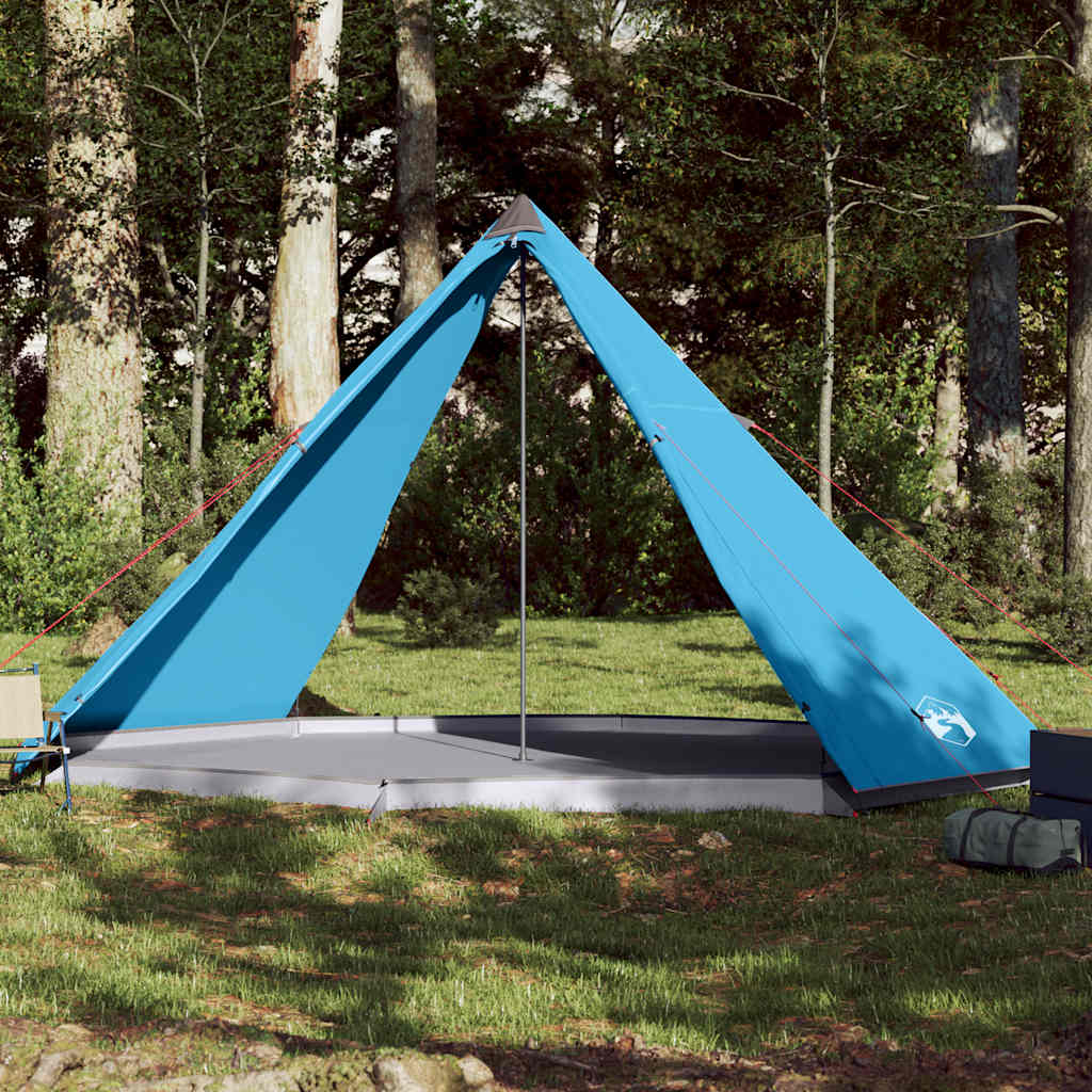 Tenda familiar tipi para 8 pessoas impermeável azul