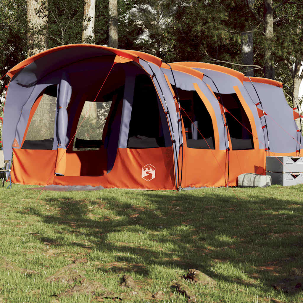 Tenda familiar túnel para 8 pessoas impermeável cinzento