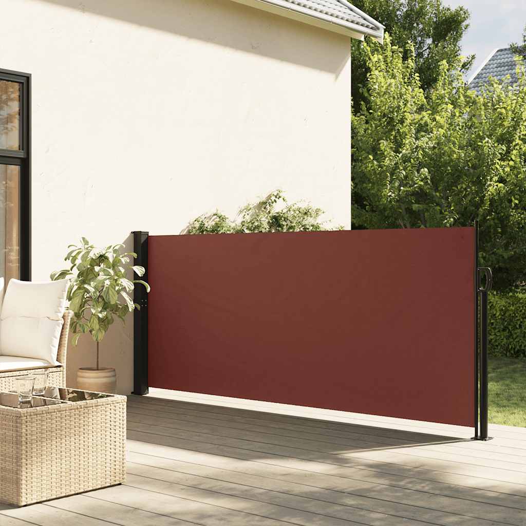 Toldo lateral retrátil 117x300 cm castanho