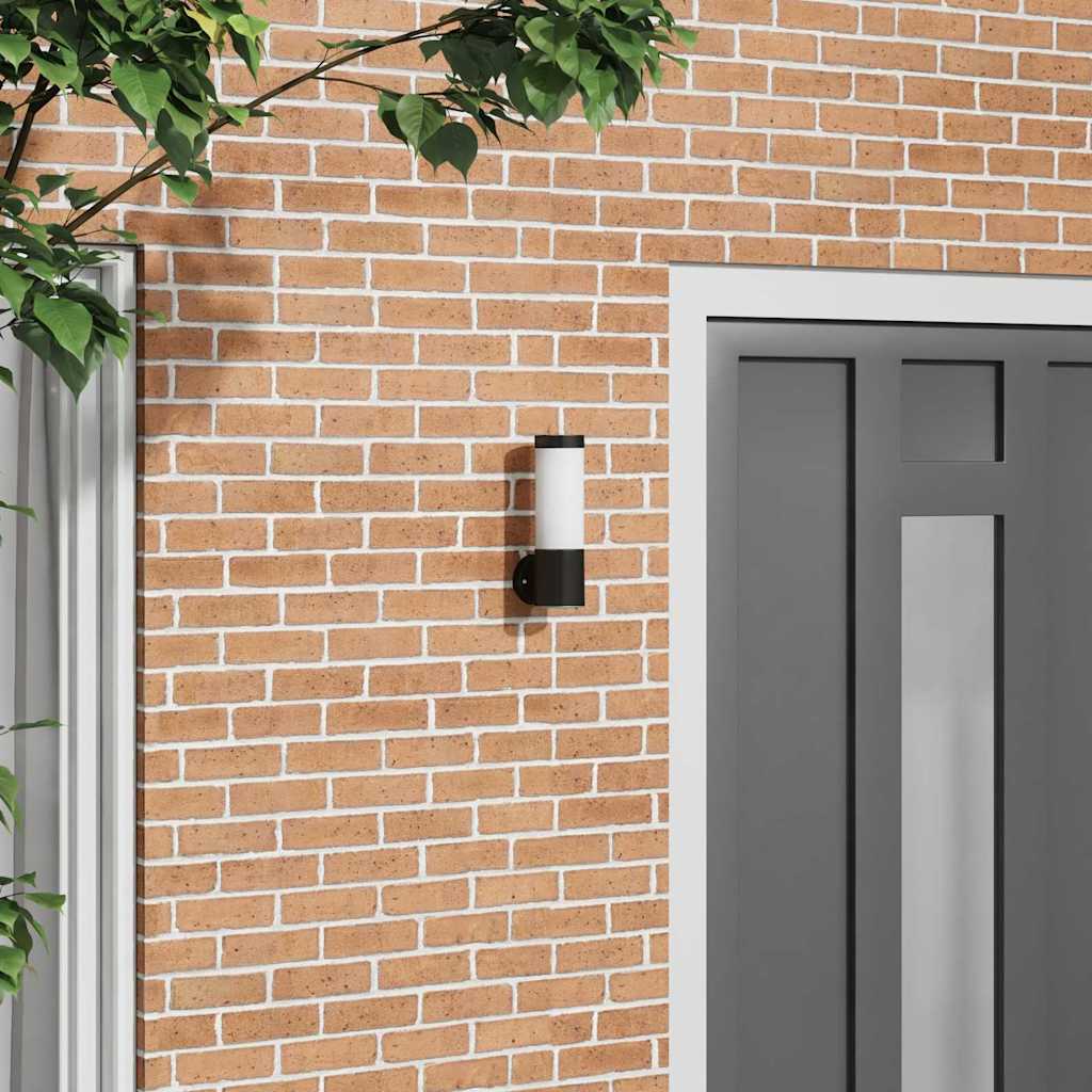Candeeiro de parede exterior Preto 12 x 7.5 x 27 cm