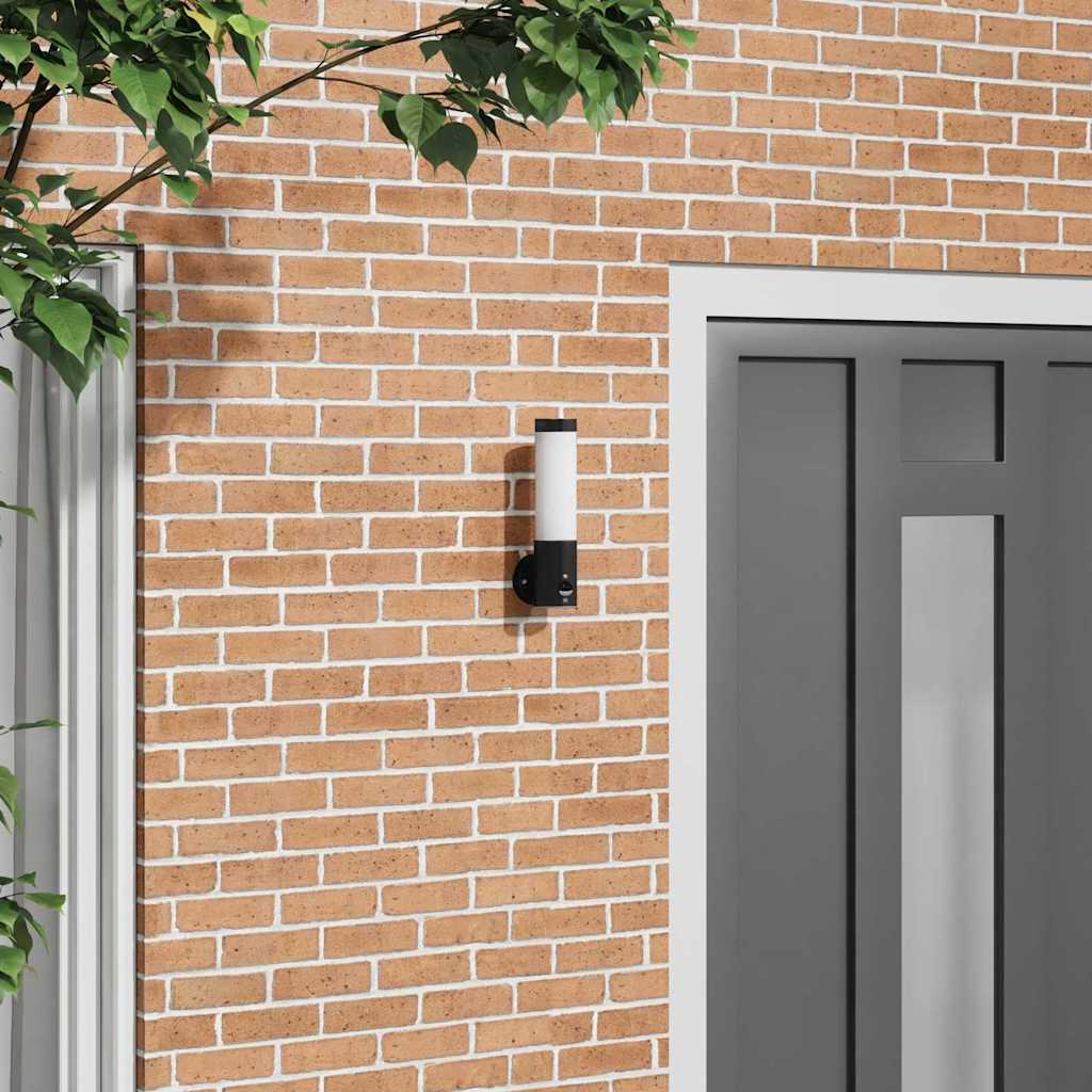 Candeeiro de parede exterior Preto 12 x 7.5 x 29 cm
