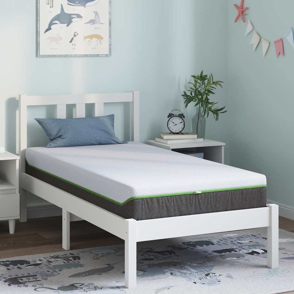 Colchão Branco, Cinza 80 x 160 cm Espuma