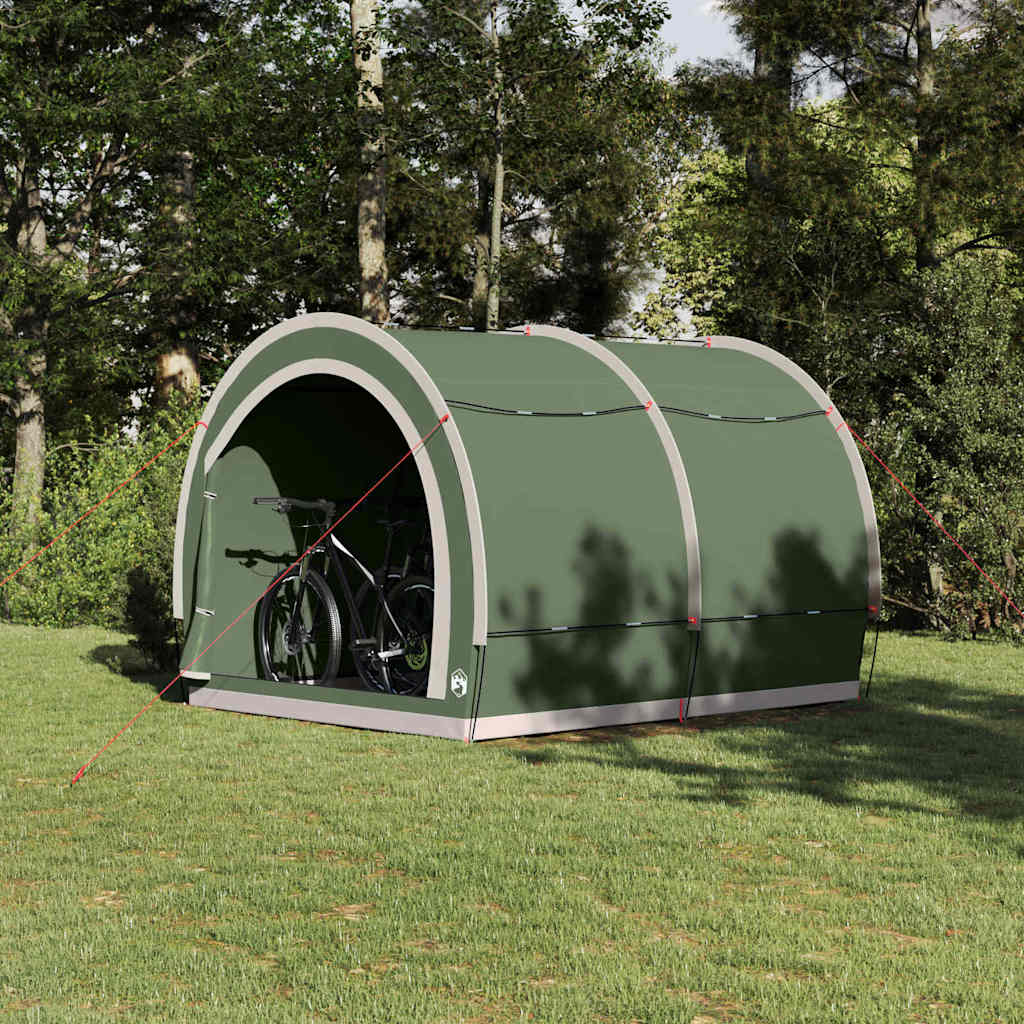 Tenda para arrumação de bicicletas Verde 256 x 222 x 182 cm