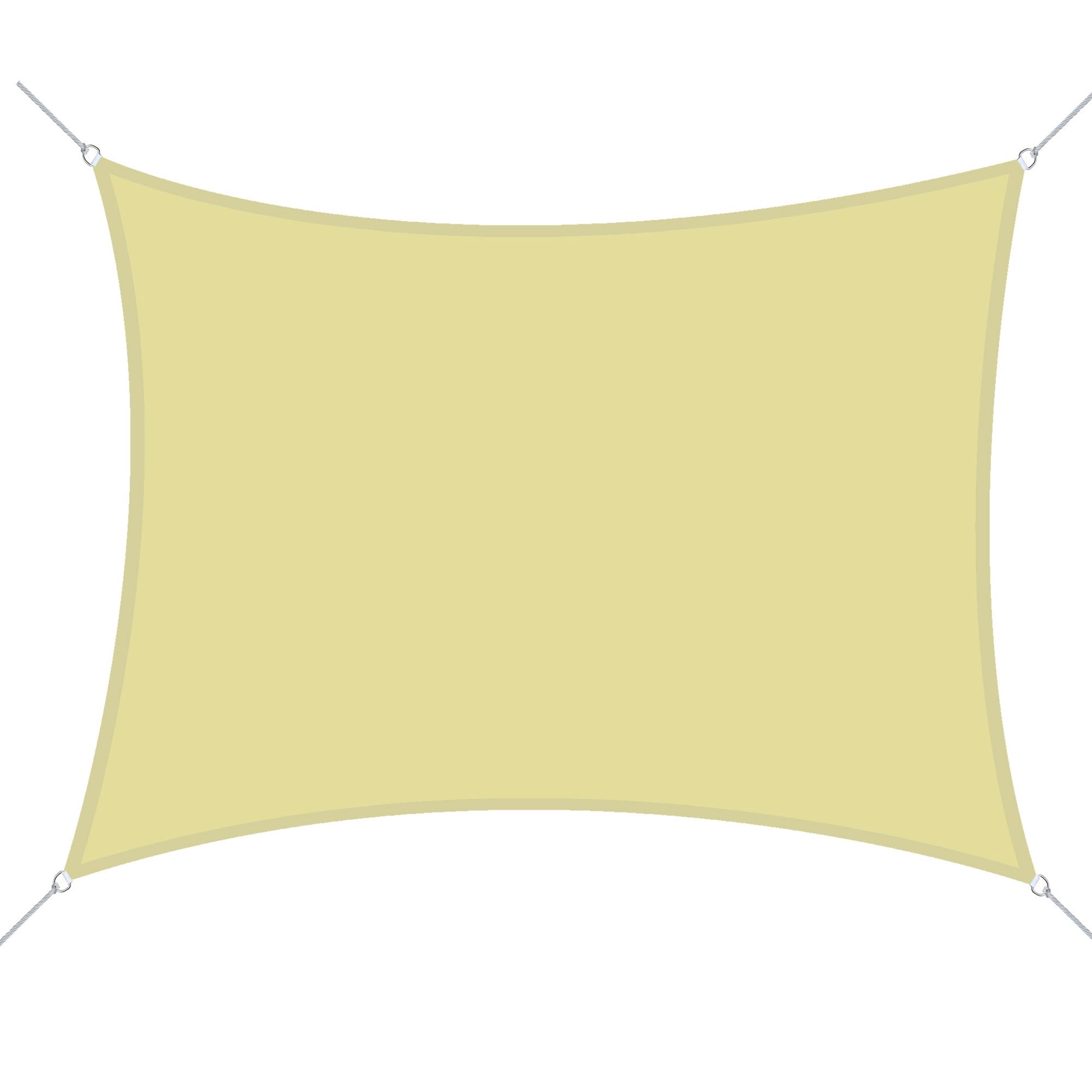 Vela de Sombra Quadrado 3x3 m Toldo Vela de Poliéster com Proteção UV Aneis em Forma de D e Cordas para Jardim Pátio Piscina Areia