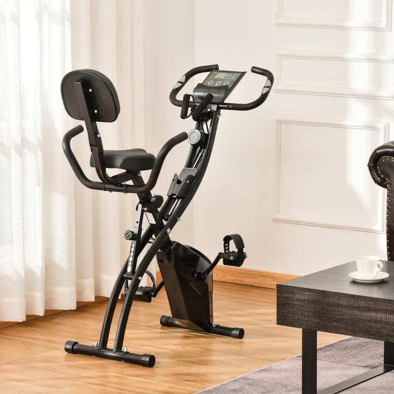 Bicicleta Ergométrica Dobrável e com Altura Ajustável com Tela LCD - Leva-Me Contigo - Móveis & Decoração