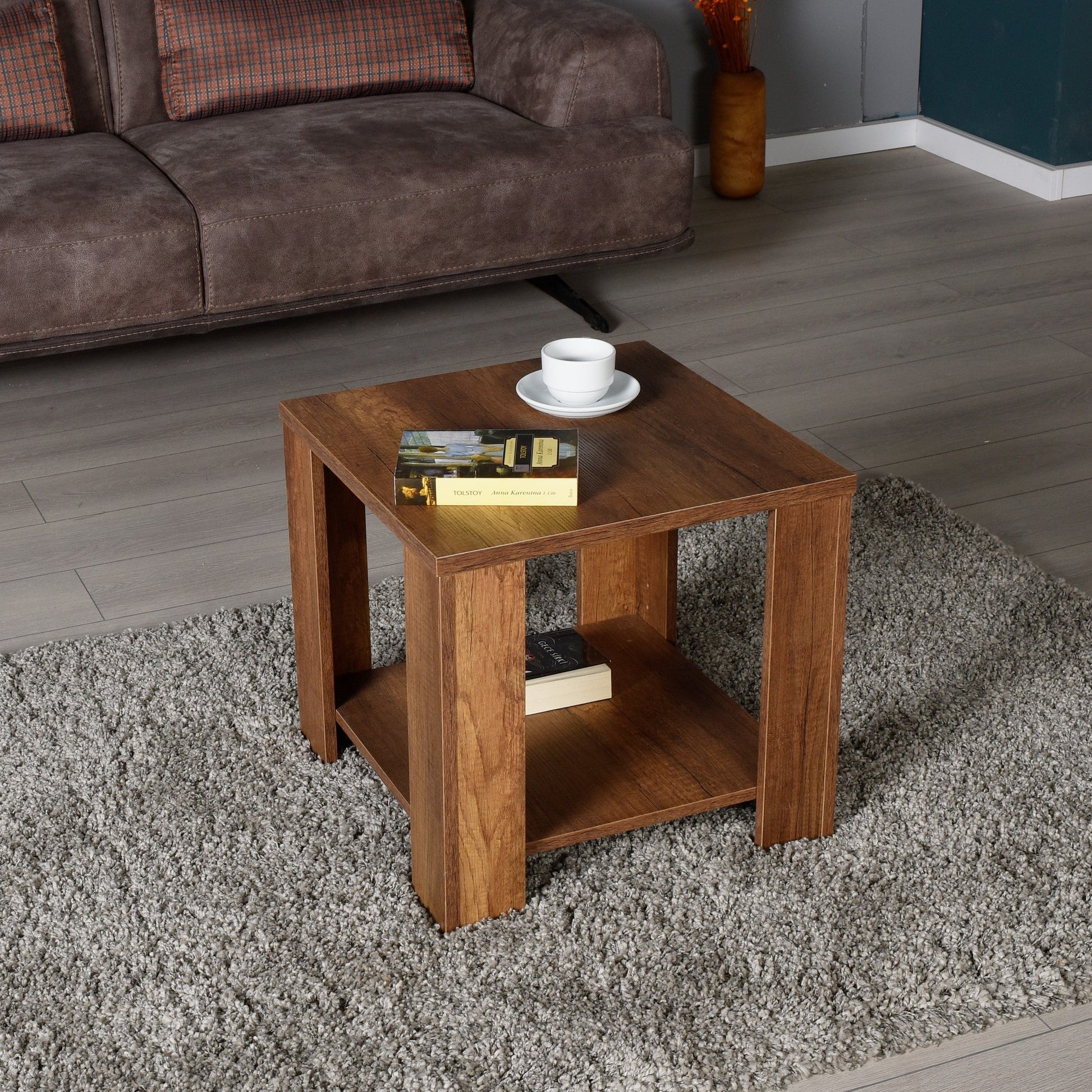 Mesa de Centro "Shp - 550 - Oo - 1" - Design Moderno - Oslo Walnut - A minha loja