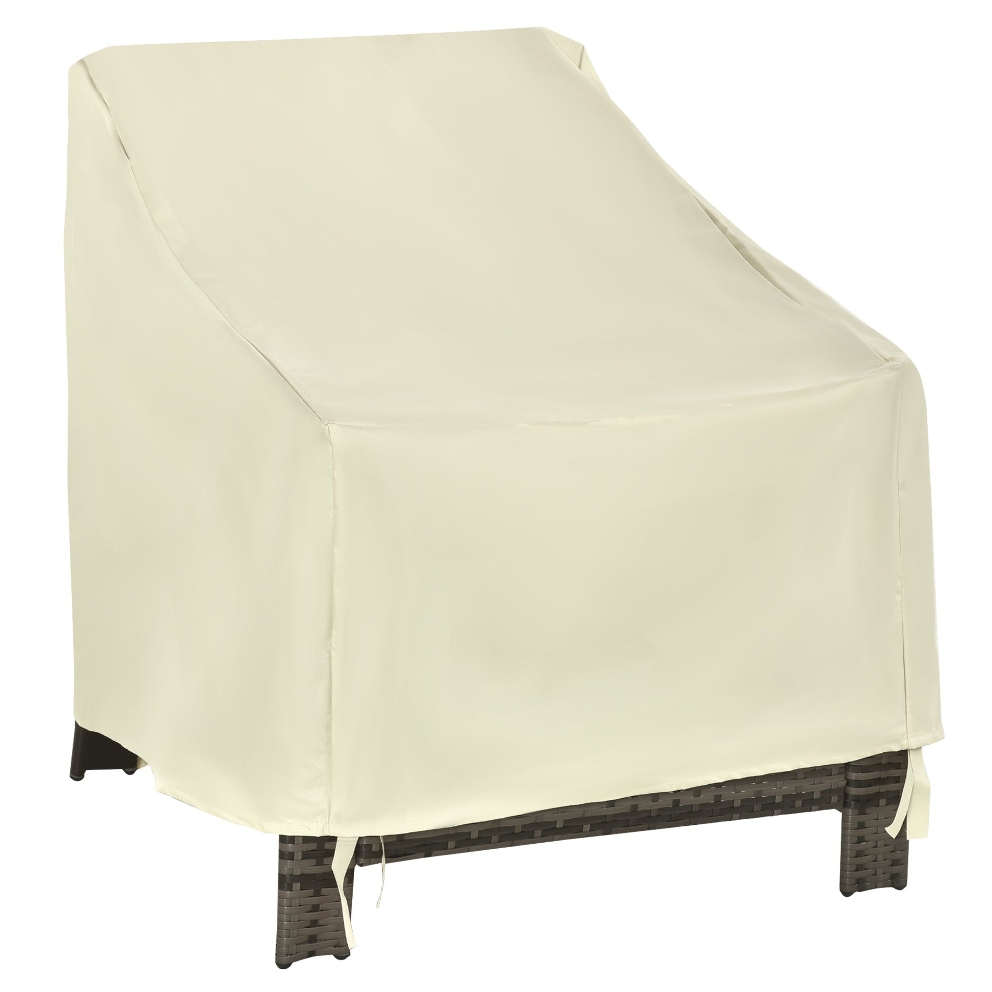 Outsunny Capa de Proteção para Cadeiras Cobertura de Móveis Proteção contra Chuva e Sol 68x87x77 cm 600D tecido Oxford - A minha loja