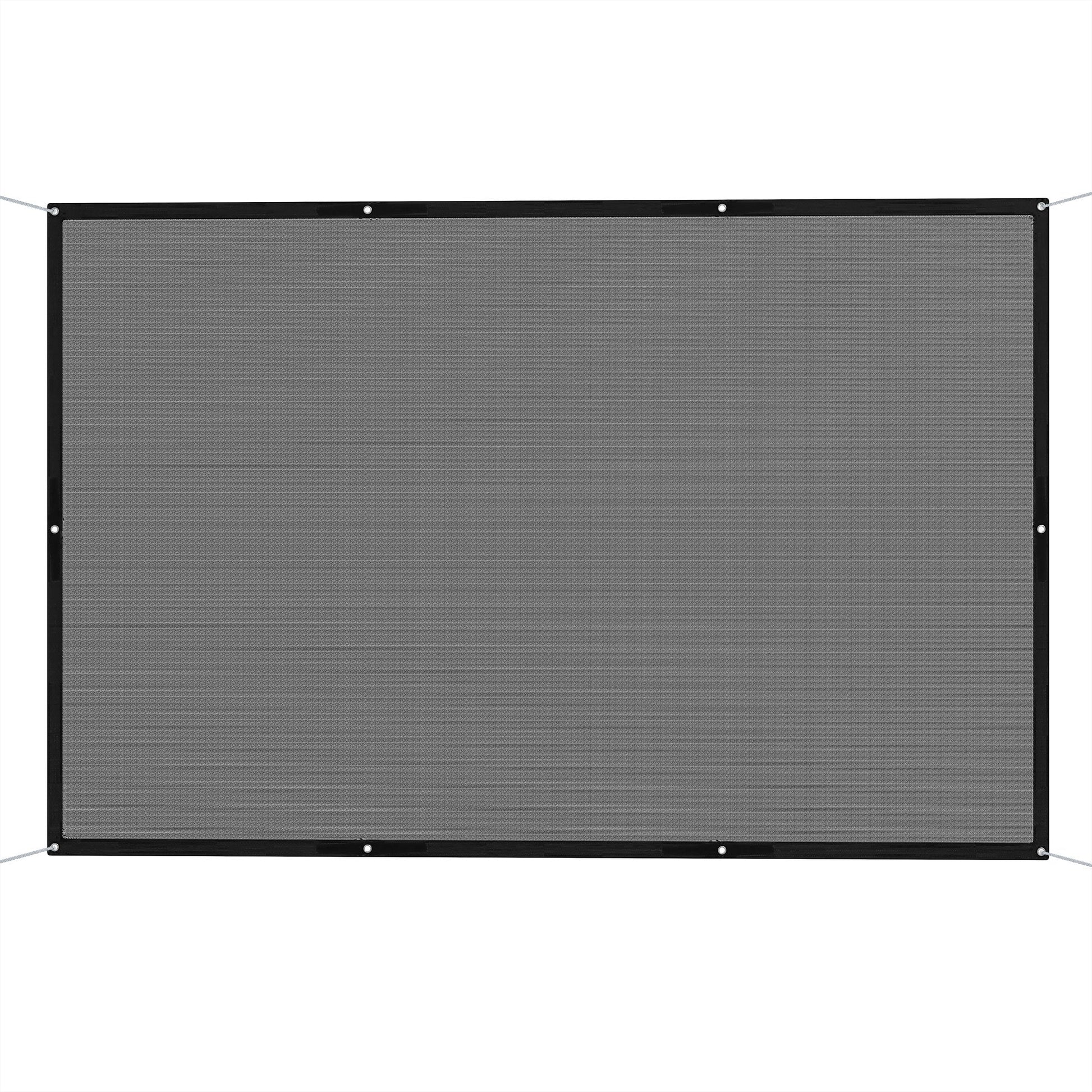 Outsunny Vela de Sombra Retangular 3x2 m Toldo Vela para Jardim Proteção Solar 65% Transpirável e Anticongelante para Pátio Terraço Varanda Preto - A minha loja