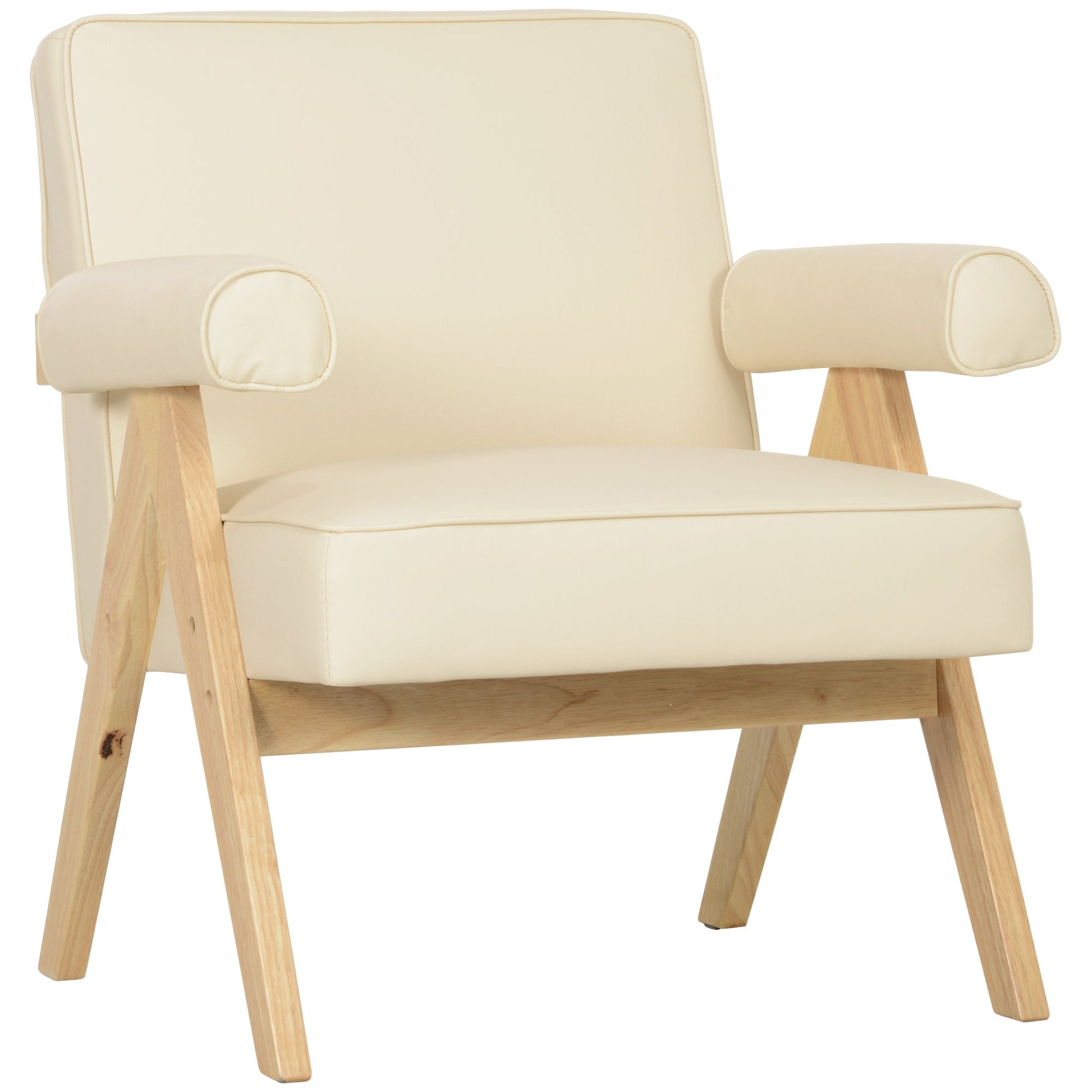 Poltrona Nórdica "Freja" – 73x70x80 cm – Creme - A minha loja