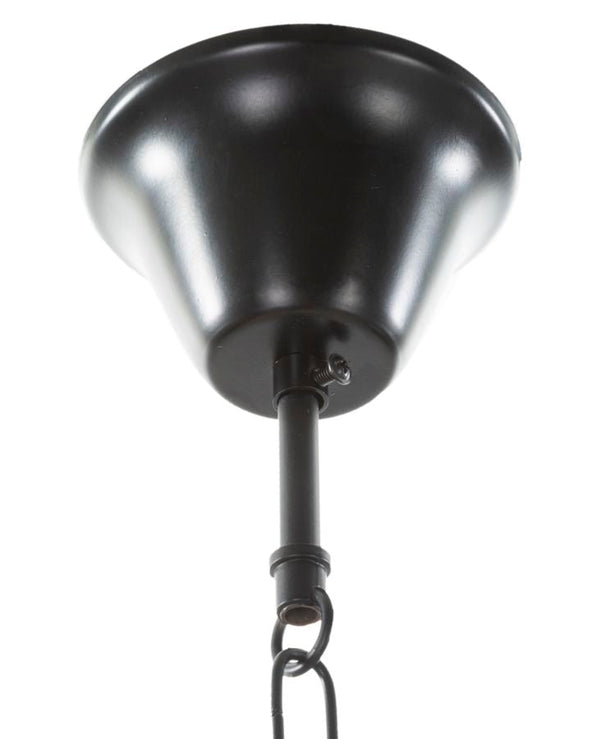 Candeeiro de Teto Boho Chic - Metal e Corda em Formato Redondo - 90 cm - 6 Pontos de Luz