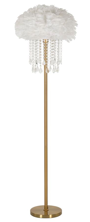 Candeeiro de Pé "Diamon" Dourado – Ø40x165 cm