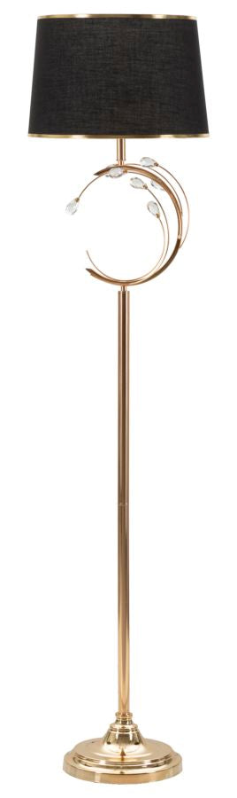 Candeeiro de Pé "Bruxelles" Dourado – Ø38x160 cm