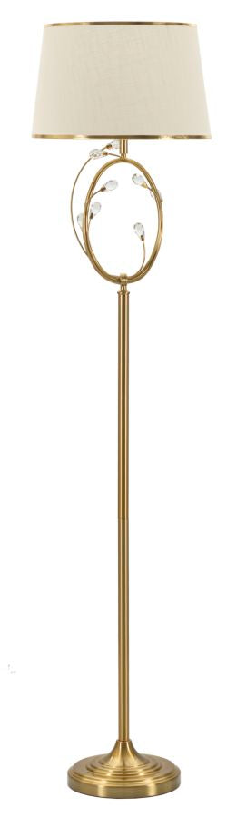 Candeeiro de Pé "Versailles" Dourado – Ø38x170 cm