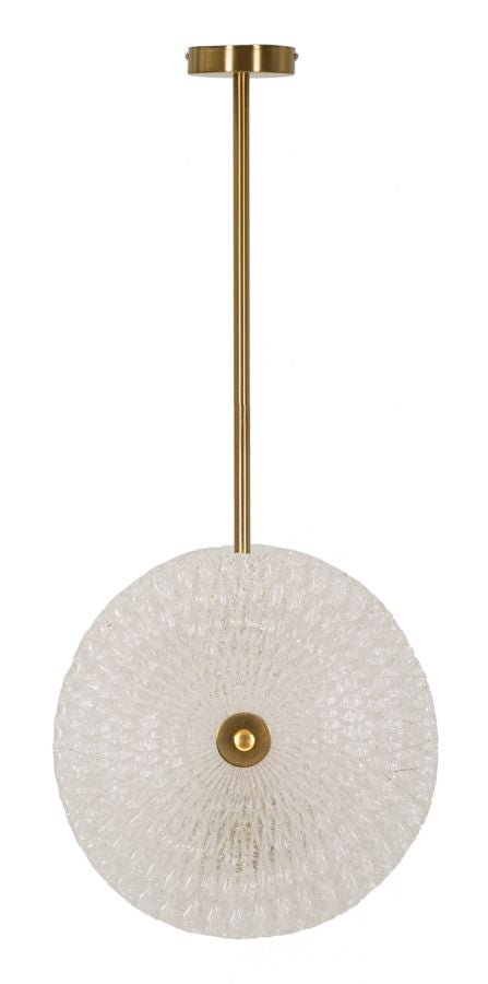 Candeeiro de Teto "Glass" Dourada – 35x18x80 cm