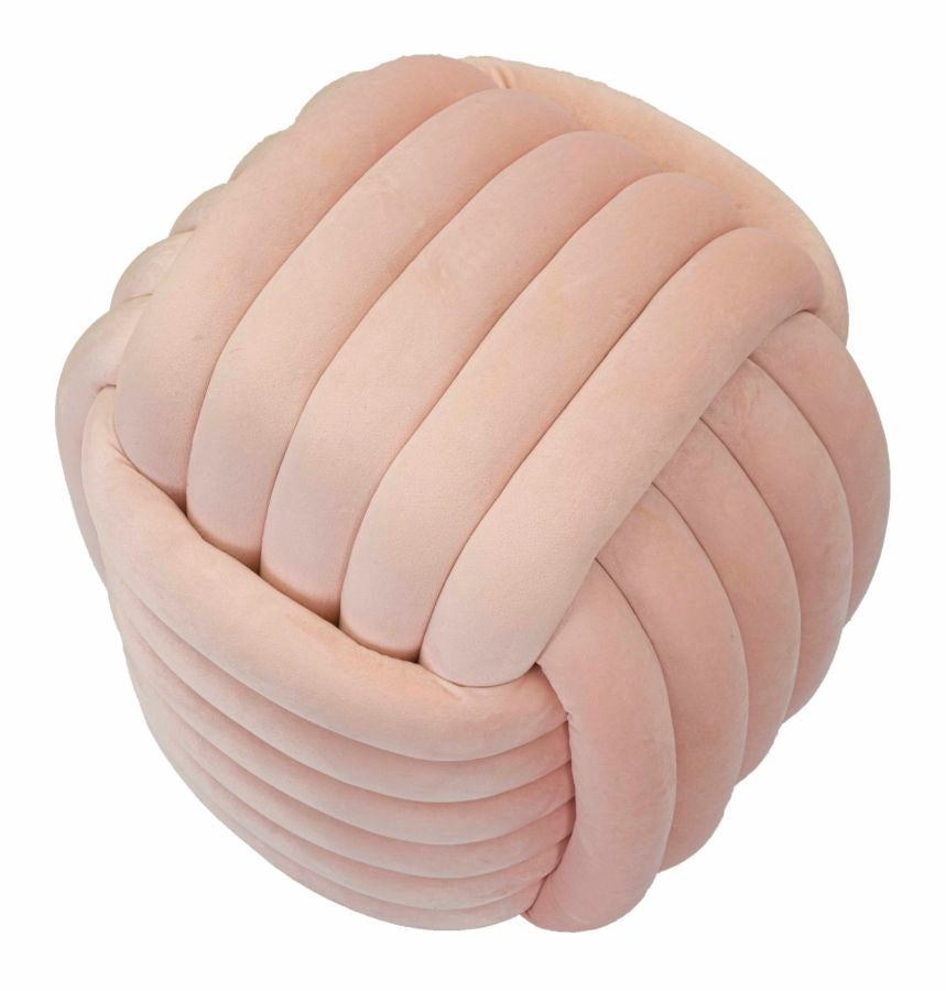 Puff Softy Pink - Veludo Rosa Claro - 45 cm x 45 cm x 45 cm