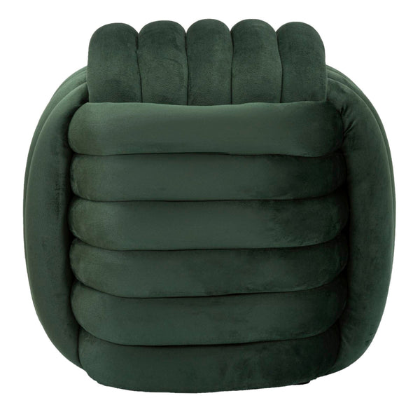 Puff Softy Green - Veludo Verde - 45 cm x 45 cm x 45 cm