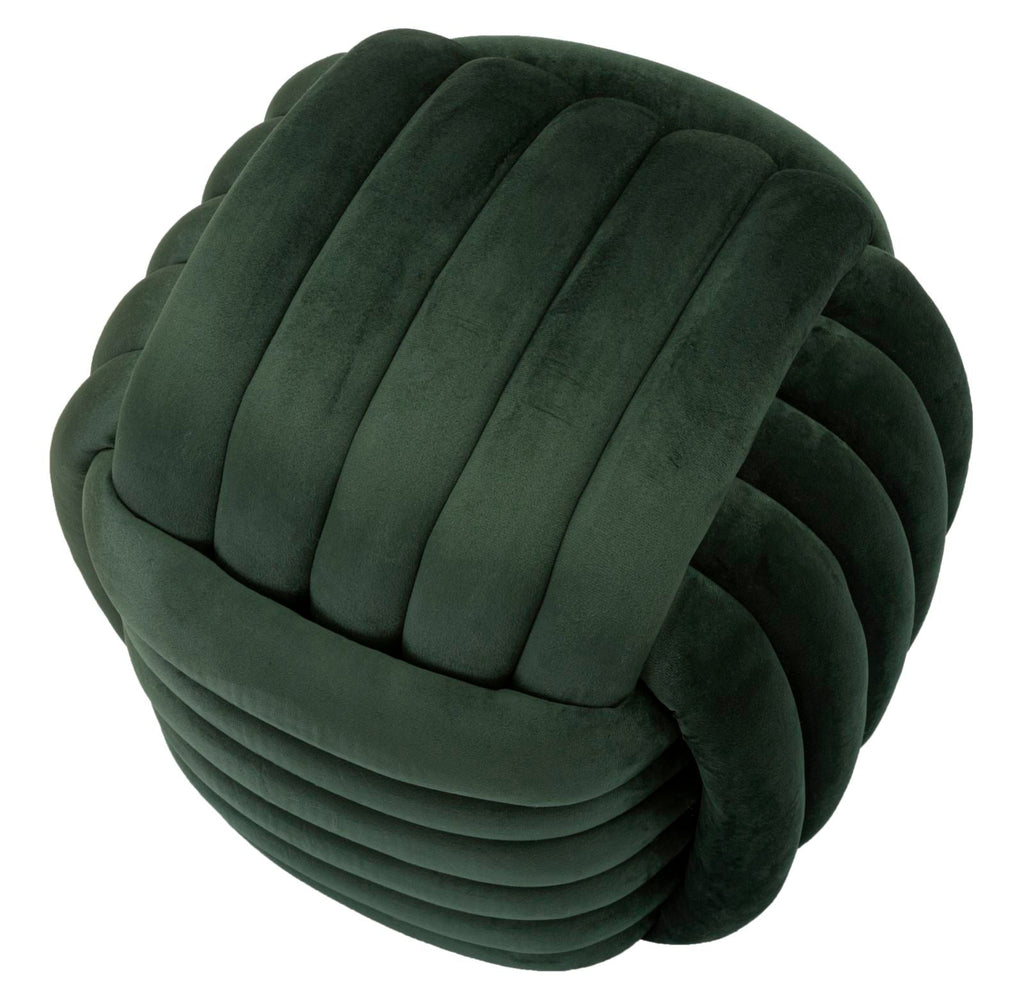 Puff Softy Green - Veludo Verde - 45 cm x 45 cm x 45 cm