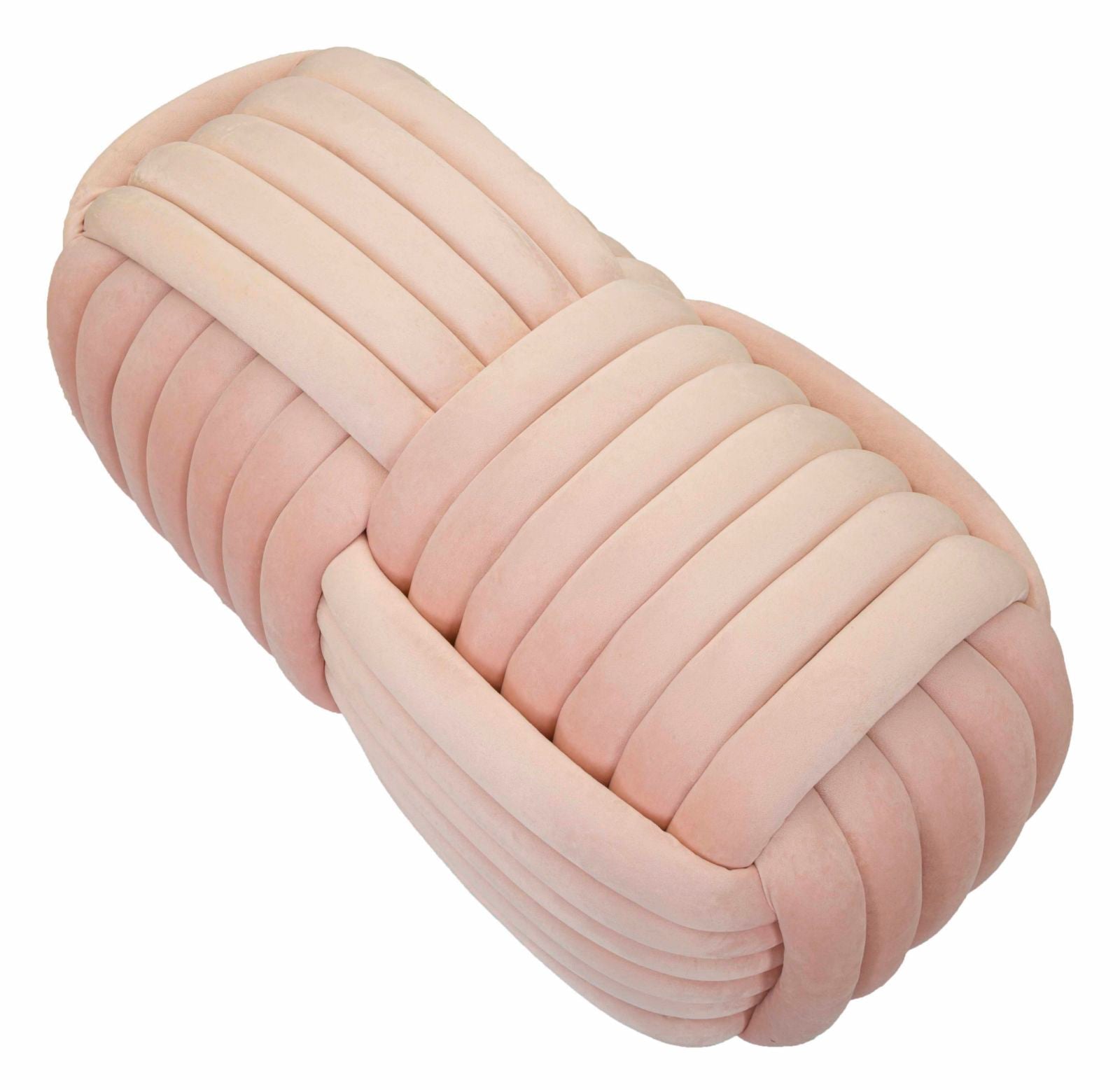 Puff Softy Pink - Veludo Rosa - 90 cm x 45 cm x 45 cm