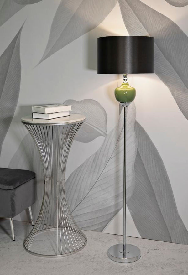 Candeeiro de Pé "Eva One" Verde e Preto – Ø40x160 cm