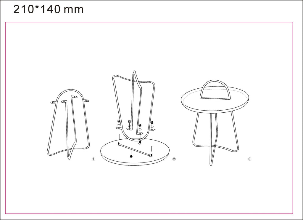 Mesa de Centro Greent - Metal Verde com Pernas Douradas - Ø 45 cm x 59 cm