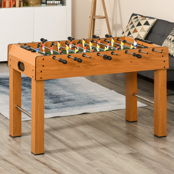 Matraquilho Profissional para Crianças e Adultos Mesa de Matraquilho com 8 Barras e 2 Bolas para Casa Sala de Jogos 122x61x80,7 cm Madeira