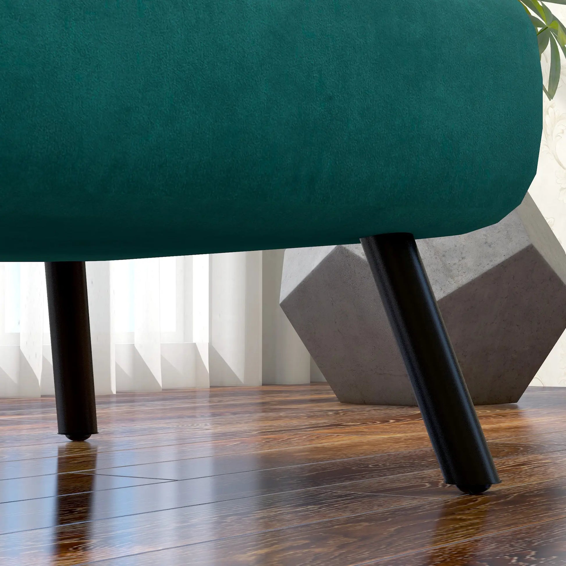 Poltrona Convertível em Cama Dobrável Poltrona Convertível em Cama com Encosto Ajustável em 5 Níveis e Almofada Acolchoada para Escritório Dormitório Sala de Estar Carga 120 kg 63x73x81 cm Verde