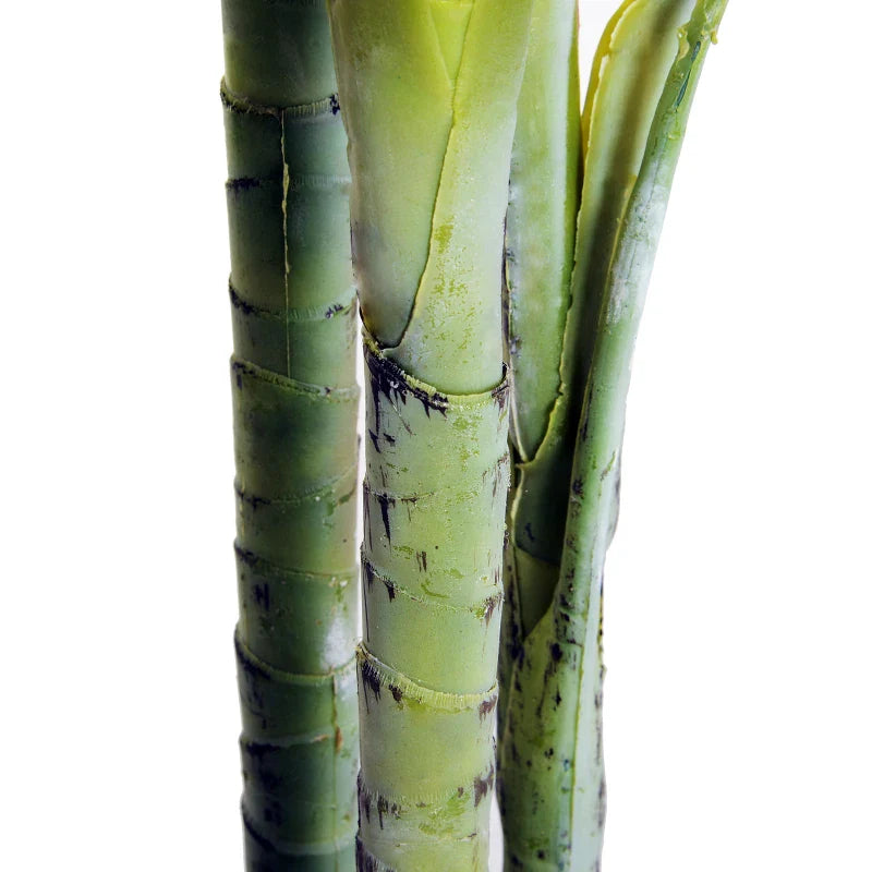 Palmeira Artificial 150cm com Aspecto Realista Planta Artificial Decorativa com Vaso Casa Varanda Jardim Verde